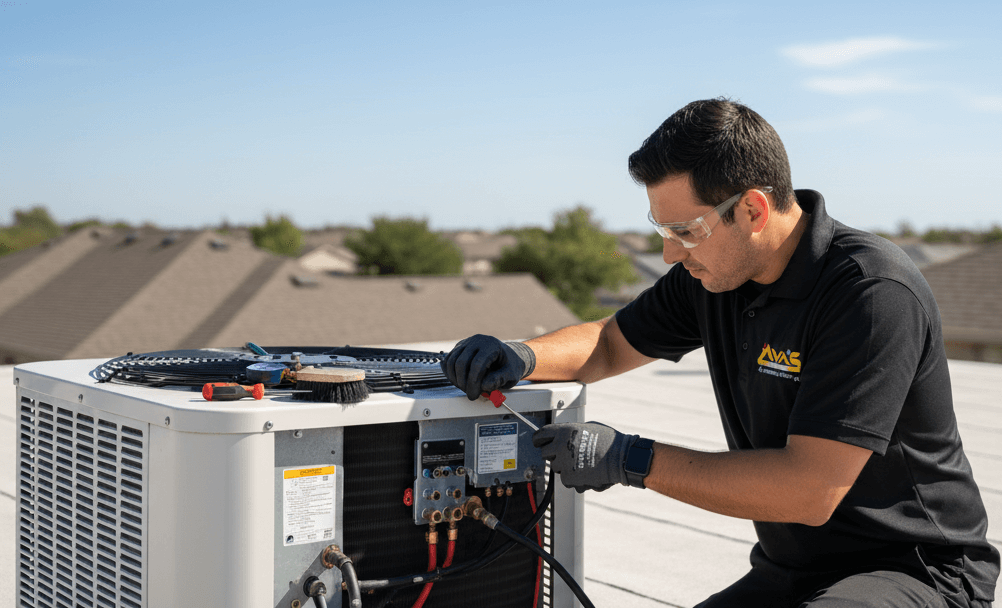 Técnico HVAC profesional